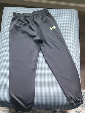 Under Armour Black Joggers with Neon Green Logo